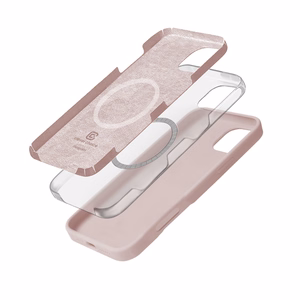 Crong Color Cover Magnetic MagSafe ümbris seadmele iPhone 16 Pro Max, liivaroosa