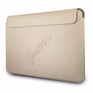Guess Saffiano Script ümbris jaoks a 13" laptop - kuldne
