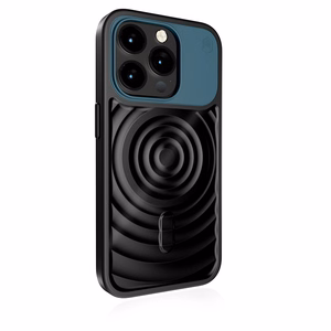 STM Reawaken Ripple MagSafe ümbris seadmele iPhone 15 Pro Max, must ja atlandisinine