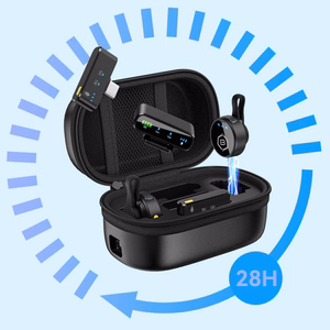 Blavec Lavalier mikrofonid x 2 MK-02 ClipGo Combo: Type C, Lightning, BT (LMMK02-B) must