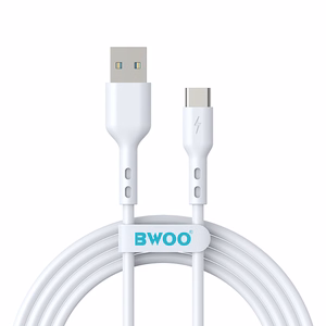 BWOO кабель USB - USB-C 1м 3A белый BO-X172C