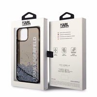 Karl Lagerfeld KLHCP14SLCKVK iPhone 14 6.1 "must / must hardcase Liquid Glitter Elong