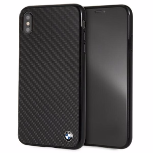 Чехол BMW Signature Carbon для iPhone Xs Max - чёрный