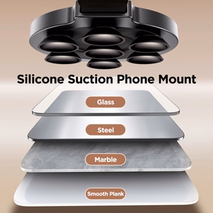 Joyroom JR-ZS393 magnetic phone hoidja koos suction cups - must