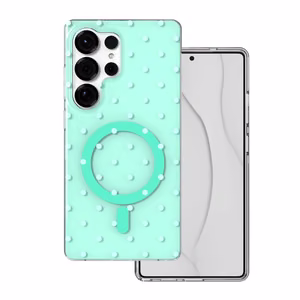 Bubble Dots Mag чехол для Samsung S25 Ultra, зеленый