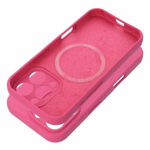 Case for iPhone 16 Silicone 2mm compatible with MagSafe pink
