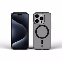 Ümbris jaoks iPhone 16 PLUS Forcell F-Protect Levels Dual Layer 4D technology compatible with Magsafe Military Drop-Test smoky must