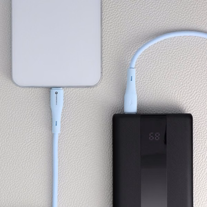 Кабель USB C to USB C Forcell F-Energy QC4.0 PD 5A 100W Silicone 1 m C347 синий