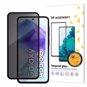 Wozinsky Privacy Glass karastatud klaas Samsung Galaxy A26 mudelile Anti Spy privaatsusfiltriga