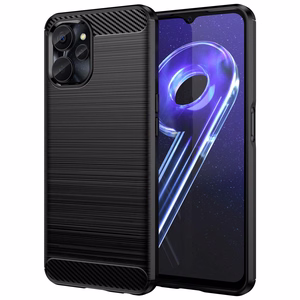 Carbon Ümbris jaoks Realme 10 5G / Realme 9i 5G Flexible Silicone Carbon Cover must