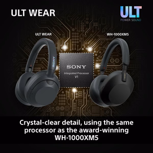 Sony ULT WEAR – juhtmevabad Bluetooth-kõrvaklapid ULT POWER SOUND, sügava bassi, mürasummutuse ja kuni 30 h akuga