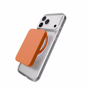 Puro Lite Mag TPU+PC Ümbris Compatible with MagSafe jaoks iPhone 17 Pro - Läbipaistev with Oranž Ring