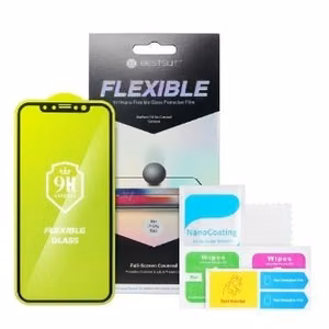 Ekraanikaitseklaas Bestsuit Flexible Hybrid Glass 5D Samsung A426 A42 5G jaoks, ümbrisega ühilduv, must
