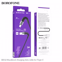 USB Kaabel Hoco "BX32" Must "Type-C" 100cm (up to 5A)