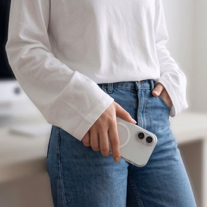 Tech-Protect MagZero MagSafe-ümbris iPhone 17 jaoks, mattvalge