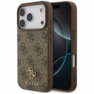 Guess 4G Small Classic Logo MagSafe ümbris jaoks iPhone 17 Pro - brown