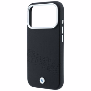 BMW ümbris mudelile IPHONE 18 Pro/17 Pro ühildub MagSafe'iga (Sign Inclined Deboss Letters) (värv: must)