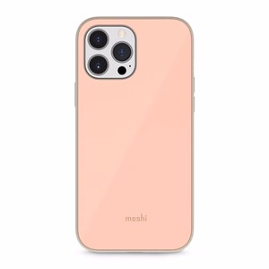 Moshi iGlaze kvaliteetne hübriidümbris seadmele iPhone 13 Pro Max, SnapTo-süsteemiga, Dahlia Pink värvitoonis
