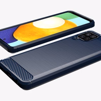Carbon Case Paindlik kate TPU ümbris Samsung Galaxy A22 4G musta