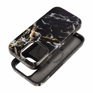 Ümbris jaoks iPhone 15 PRO Forcell F-Protect Mirage compatibl with Magsafe Military Drop-Test must marble