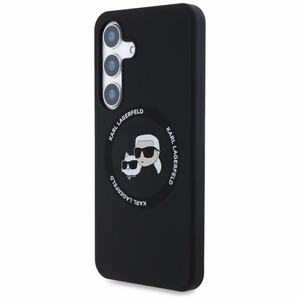 Karl Lagerfeld Silicone Double Heads And Circle MagSafe Samsung Galaxy S25 Plus ümbris must