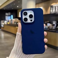 Phone Ümbris "Silicone Plastic Pack" Apple iPhone 12 Pro Max Tumesinine (in package)