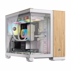 Corsair CC-9011288-WW arvutikorpus Midi Tower bambus, valge