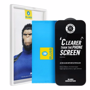 5D Mr. Monkey Glass kaitseklaas seadmele Apple iPhone 18 Pro, Strong Premium Ultra Clear AR, värv: must