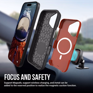 Чехол Perfectionists Triangle Mag для iPhone 15 красный
