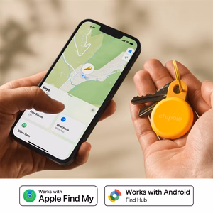 Chipolo LOOP – Rechargeable Bluetooth Tracker with Silicone Loop for iOS & Android, Honey