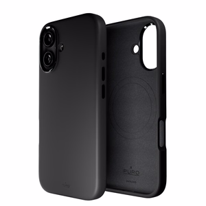 Puro Icon Mag Pro MagSafe Silicone Ümbris jaoks iPhone 16 - Must