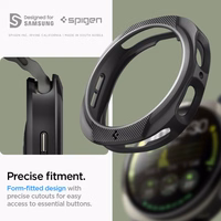 Spigen Liquid Air Ümbris jaoks Samsung Galaxy Watch 8 44mm - Matt Must