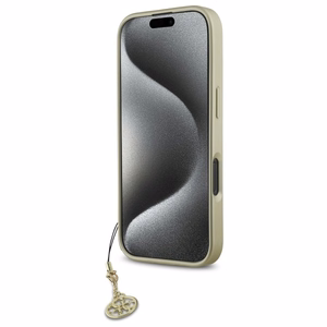 Guess 4G Charms Collection ümbris jaoks iPhone 16 Pro Max - must