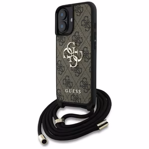 GUESS ümbris jaoks IPHONE 16 GUHCP16SP4GMGCRW (CBDY PU 4G Big Logo W/Cord Strap) brown