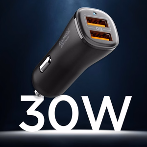Spigen Essential EV302 30W 2-Port USB-A Car Charger - Must