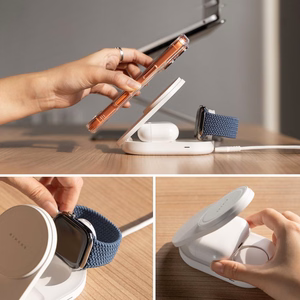 Ringke QI2.2 25W 3in1 magnetiline MagSafe induktiivne laadija - valge