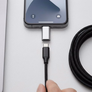 Adapter Type C to Lightning Blue Star - valge