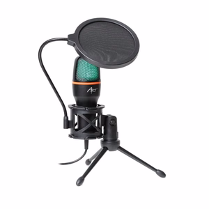 Condenser Mikrofon Kunst koos membrane, standing, illuminated statiiv AC-02 must