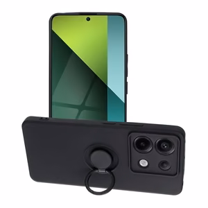 Чехол для телефона "Silicone Ring" для Xiaomi Redmi Note 13 Pro 5G / Poco X6 5G чёрный