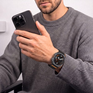 Tech-Protect Nylon Clasp rihm mudelile Samsung Galaxy Watch Ultra 47 mm – must