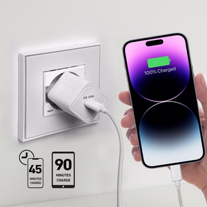 SBS TETRGAN1C20W 20W GaN Wall Laadija koos Power Delivery - valge