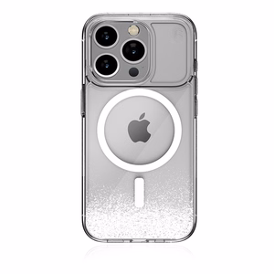 STM Relax Sand MagSafe ümbris seadmele iPhone 15 Pro Max, läbipaistev ja valge