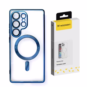 Wozinsky Electroplated Ümbris with Magsafe jaoks Samsung Galaxy S25 Ultra - sinine