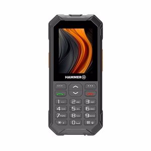 Hammer 6 LTE – 2.4-tolline ekraan vastupidav nuputelefon, 48 MB RAM, 128 MB, Dual SIM, 3G, Bluetooth 2.1, 2 MP kaamera, 2500 mAh, must