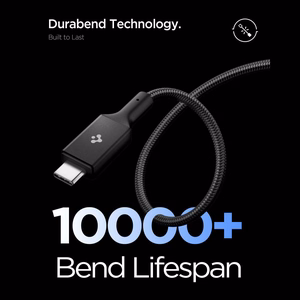 Spigen Essential EB10015CC USB-C / USB-C 100W 150cm kaabel - must