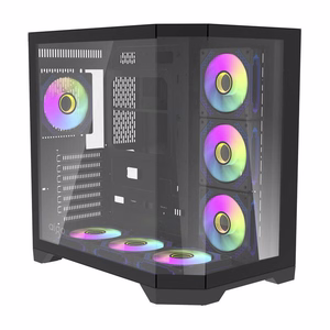 Darflash FT418 PRO computer ümbris + 7 aRGB fans (must)