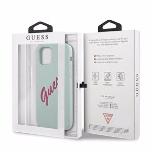 Guess GUHCP12LLSVSBF iPhone 12 Pro Max 6.7" sinine fuksiat sinine fuksia kõvakott Silikoon Vintage