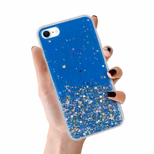 Brilliant Läbipaistev Ümbris jaoks Iphone 7 / 8 / SE 2020/SE 2022 Tumesinine