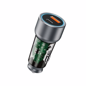 Dudao R4T 25W USB-A USB-C автомобильное зарядное устройство - серый