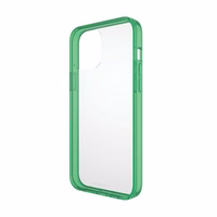 PanzerGlass ClearCase Antibacterial Military Grade Certified Ümbris jaoks iPhone 13 Pro Max - Läbipaistev Roheline